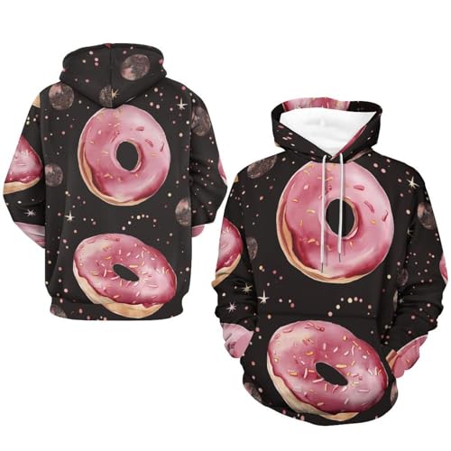 Sweatshirt Pullover Beignet Étoile Planète pour Homme et Femme S - 7