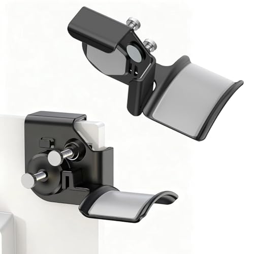 SIROLISA Monitor Stand for Headphones and Headsets, Clamp-On Adjustable Headset Holder Space-Saving Desk Organizer(Black)