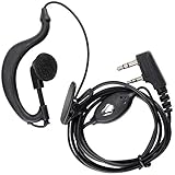 Baofeng UV 5R / 5RA / 5RA + / 5RB / 5RC / 5RD / 5RE / 5RE + 666s 777s 888s双方向ラジオと互換性のあるイヤホンヘッドセットマイクオーバーヘッドヘッドセット（1パック）