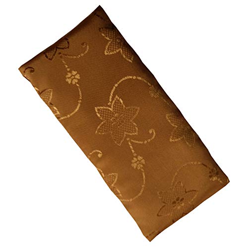 Blue Dove Yoga Madurai Cojín de Ojos en Funda de Seda Brocado, Mujer, Butterscotch, Talla única