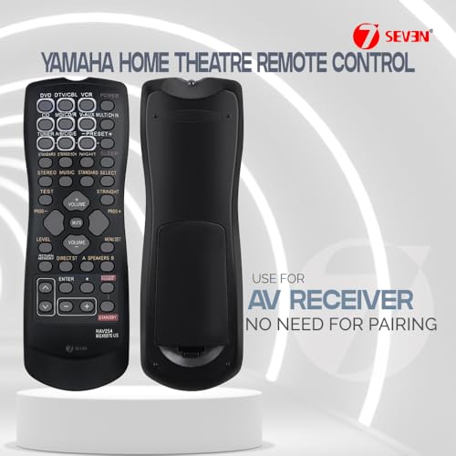 Image of 7SEVEN Compatible for Yamaha Av Receiver Remote Control Original RAV254 Model Suitable for RX-V350 HTR-5730 RX-V359 RXV350 HTR5730 RXV359 Home Theatre Music Systems