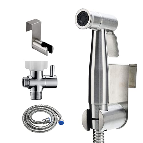 Image of Purrfectzone Bidet Sprayer for Toilet, Handheld Sprayer Kit, Hand Held Bidet, Cloth Diaper Sprayer Set - Easy to Install - Stainless Steel