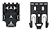 Safariland Quick Locking System QLS Platform Kit 1 Male and 1 Female Quick Release Kit Black