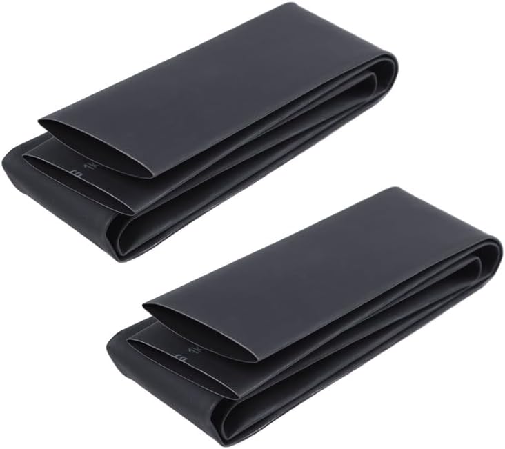 2Pcs 35Mm Dia 1 Meters Black Polyolefin Heat Shrinking Shrinkable Tubing Tubes| | - - (Color: blue)