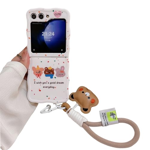 RUIKER Samsung galaxy z flip5 �p �P�[�X ���� ���� ���� �؍� �l�C z flip5 ���킢�� �A�j�� �L�����N�^�[ �X�}�z�P�[�X �Ή� zflip5 �����h�~ �ϏՌ� �y�� �g�уX�g���b�v �V���R�� �\�t�g �M�����N�V�[