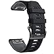 NotoCity Armband für Garmin Fenix 6x/6x Pro/5x/5x Plus/7x/7x Pro/8 51mm, Quickfit 26mm Uhrenarmband für Garmin Enduro 2, Fenix 3/3 HR, Instinct 2X, Epix Pro 51mm, Descent MK1/2,Quatix 7X(Schwarz-Grau)