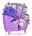 Spa Gift Basket Lavender Fragrance, Cute Tub-Shaped Holder With Bath Accessories - Great Wedding, Birthday or Mother's Day Gift Set - Includes Shower Gel, Bubble Bath, Bath Salts, Bath Bombs & more!