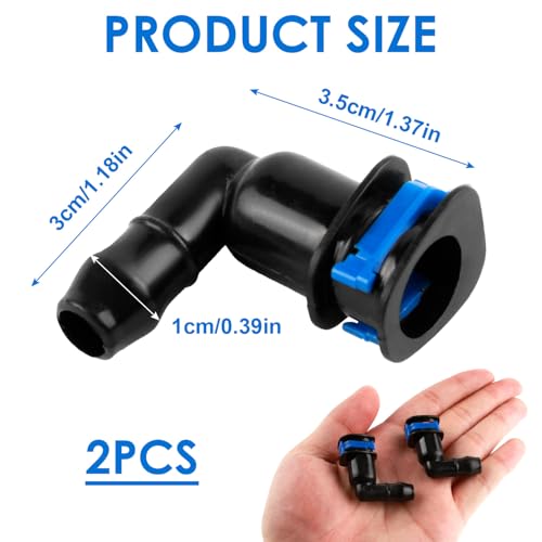 2er Set Frontscheinwerfer-Waschanlage Verbinder1J0955665E – Passend für, A6 A8, Beetle, Fabia, Octavia, Roomster, TTS | Wischwasser Schlauch