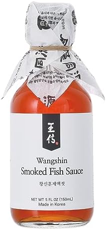 Wangshin Smoked Fish Sauce (5 fl oz/Aged 2 years) - Anchovy and Salt Fermented in a Korean Traditional Clay Pot