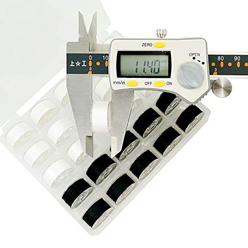 New Brothread 25Pcs 15White+10Black 60S/2(90Wt) Prewound Bobbin Thread Plastic Size A Sa156 For Embroidery And Sewing Machines Diy Embroidery Thread Sewing Thread Cottonized Soft Feel Polyester Thread #TOP3