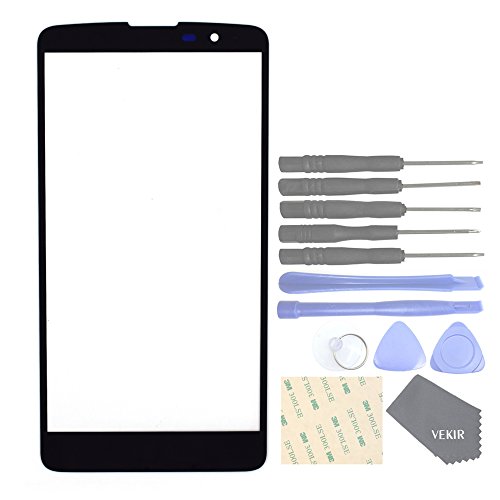 Black K530 Glass Cover Screen Replacement for LG Stylus 2 Plus K550 K535 MS550 LGMS550