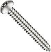 18-8 Stainless Steel Sheet Metal Screw, Plain Finish, Button Head, Pin In Star Drive, Type AB, 2" Length, #14 Threads, Made in US (Pack of 10)