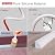 Emycool Silicone Quarter Round Trim, 78 Inch Flexible Quarter Round Molding, Peel and Stick Double-Sided Self Adhesive Molding Trim for Floor, Bathrooms, Wall Corner