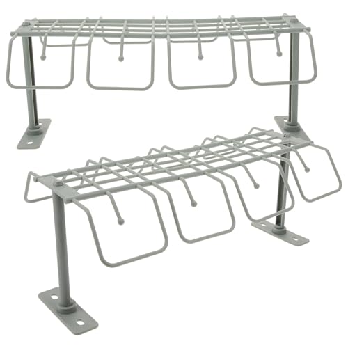 BUGUUYO 2 Piezas Organizador de Cables bajo Escritorio Soporte Resistente sin Taladro para Gestión de Regletas y Enchufes Bandeja Colgante Multifuncional para Orden Mesa Color Verde