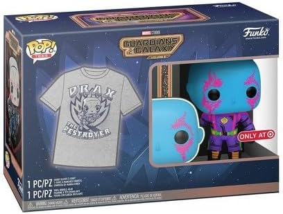 Pop! Funko TEES Guardian of The Galazy Vol. 3 Black Light Neon Drax #1243 - Size 2XL Tshirt
