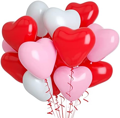Blue Silver Balloon Heart, 10Pcs Blue Foil Heart Balloons, Blue Silver Heart Shape Balloons 18inch Foil Balloons for Helium Birthday Decorations for Boys Men, Valentines Day, Wedding, Baby Shower