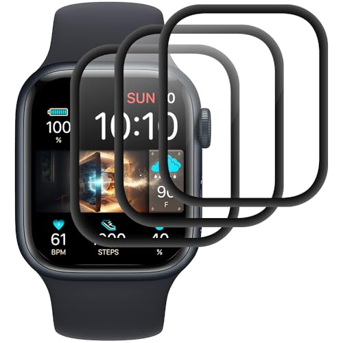 Beukei 3 Stück Panzer Schutz Glas für Apple Watch Series 1/2/3 38mm, Screen Protector,9H Härte,HD Klare,Blasenfrei,Anti-...