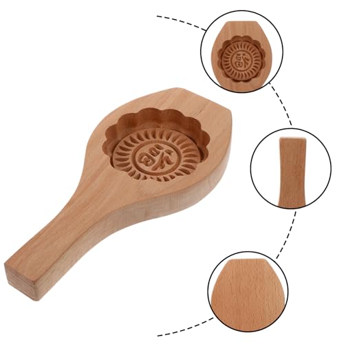 Molde de madera para pastel de luna forma floral miniatura 7