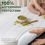 Utopia Bedding Waterproof Crib Fitted Mattress Protector (Pack of 2) - Toddler and Baby Crib Mattress Pad Cover - Soft and Breathable with 7 Inches Deep Skirt (White, 28" x 52")