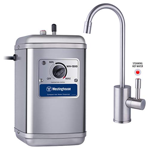 Westinghouse Instant Hot Water Dispenser, Includes Brushed Nickel Faucet Westinghouse Instant Hot Water Dispenser, Includes Brushed Nickel Faucet