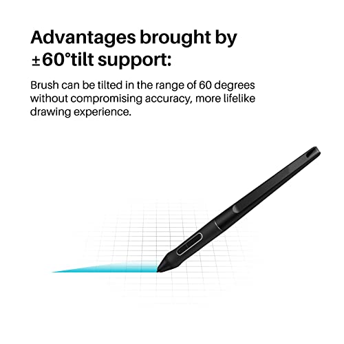 Pluma digital PW517 para tablet, con sensibilidad de presión de 8192 niveles, compatible con Kamvas 13/22/12, GS1562/GS1161/GT2202, color negro miniatura 2