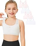 ZIAUGB Training Bras for Girls 8-10 Seamless Girls Bras 10-12 Years Old Breathable Cotton Racerback Sports Bras Ultra Comfort_ZB92004_85A