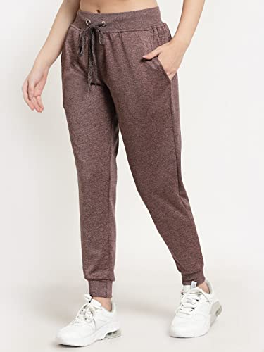 Image of UZARUS Women's Slim Fit Polyester Track Pants