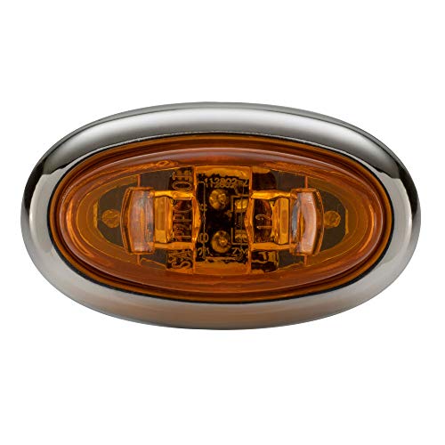 Luz Marcador Oval LEDs 10 Unidades Ámbar 2"x0.75" miniatura 3