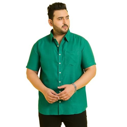 Image of Bigbanana Plus Size Men's Regular Fit Solid Shirt