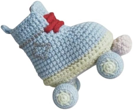 Crochet Baby Roller Skate Booties | Newborn Terry Slippers | Soft Cotton Pre-Walker Shoes | Unique, 0-9Months