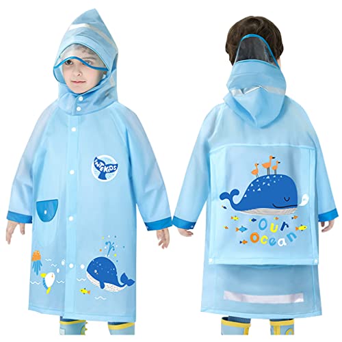 Playshoes Giacca Impermeabile Bambino Con Cappuccio Rimovibile - Antivento E Traspirante - Testata Oeko-Tex