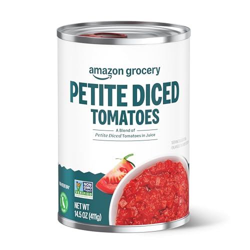 Amazon Grocery, Petite Diced Tomatoes, 14.5 Oz (Previously Amazon Fresh, Packaging May Vary)