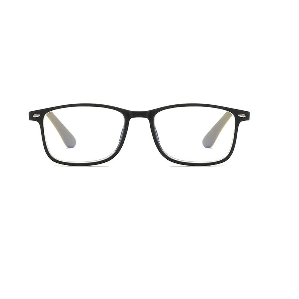 Gohorn Distance Glasses For Men Women Lightweight Myopia Glasses Full rim (Black, -3, Diopters)