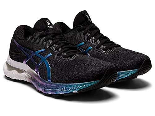 ASICS Nimbus 24 Straßenlaufschuhe für Männer Schwarz Weiß