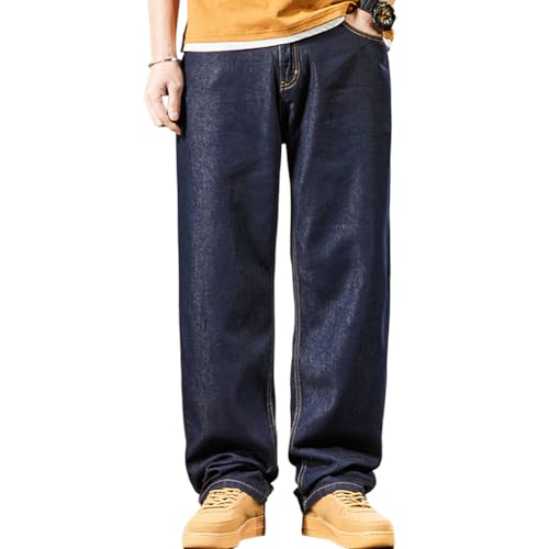 Jeans for Men Wide Leg Baggy Jeans Summer Loose Denim Trousers Vintage Streetwear 28-44