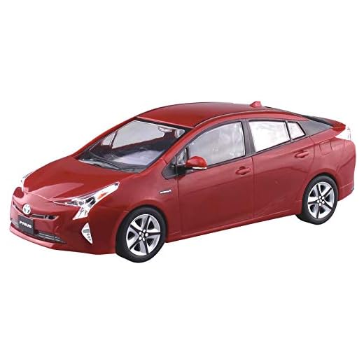Aoshima Bunka Kyozai 1/32 The Snap Kit Series Toyota Prius Emotional Red-Painted Plastic Model 02B