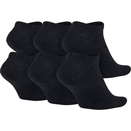Nike No Show Performance Socks (Large (fits men shoe size 8-12), Black White/Black/White) - Image 3