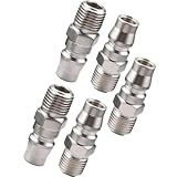 5 pezzi per raccordo aria NITTO maschio con filettatura maschio da 1/4" (20PM)
