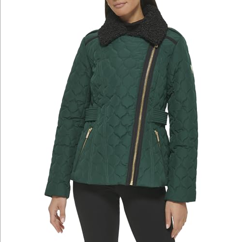 GUESS Womens Guess Women's Quilt Short Light-weight Jacket2