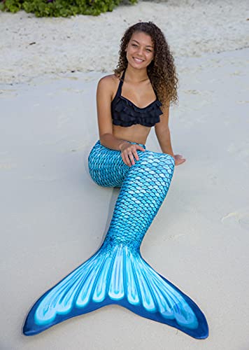 Fin Fun Mermaidens - Mermaid Tails For Swimming For Girls And Kids With Monofin, 8, Tidal Teal #TOP3