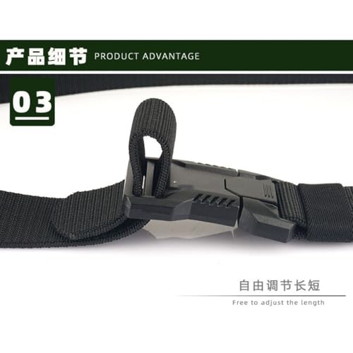 Men's Tactical Quick-Release Belt with Aluminum Alloy Buckle and Elastic Stretch for Outdoor Training4