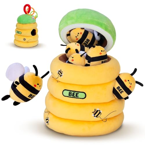 BUMBELIN Baby Toys 6-12 Months – Soft Plush Beehive with