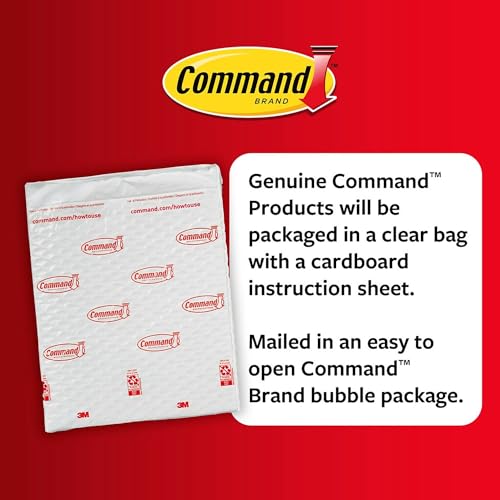 Image of Command Medium Picture Hanging Strips, Damage Free Hanging of Dorm Decorations, 22 Pairs, 44 Command Strips (17204-22NA)