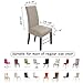 NORTHERN BROTHERS Chair Covers for Dining Room 6 Pack, Kitchen Chair Covers Protector for Dining Room（Taupe）