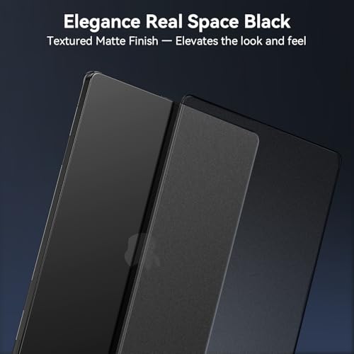 Image of EooCoo [Ultra Thin Armor] Case Compatible with MacBook Pro 14 inch 2024-2021 M3 M2 M1 A2918 A2992 A2779 A2442, [100% Match Space Black] [Anti-Fingerprint] Hard Shell&Keyboard Skin, Space Black Clear | Device-Like Feel, Matte Finish, Scratch-Resistant Surface, Slim Lightweight Protection, Work & Travel Ready