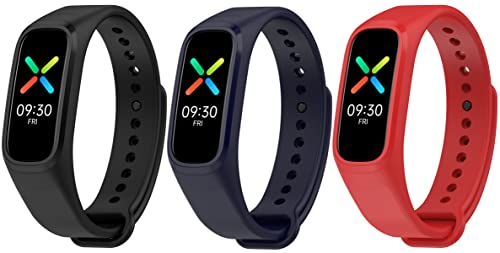 TenCloud 3 Pack Strap with Case Compatible with Oppo Band/OnePlus Smartband Tracker Silicone...