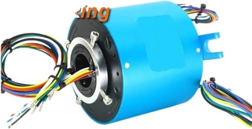 Bague collectrice arbre creux 25,4 mm 12 canaux connecteur rotatif pour rotor