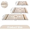 Amazon.com: TANVILL Bathroom Rugs Beige Boho Bath Mat Non Slip, Soft ...