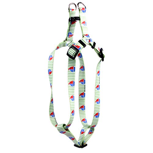 Image of Yellow Dog Design Toy Boats Step-in Dog Harness-Size Large-1 inch Wide and fits Chest Circumference of 25 to 40 inch