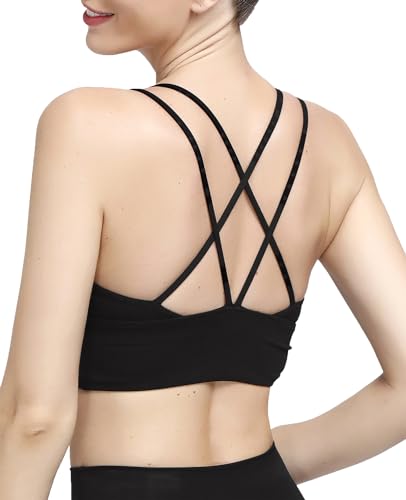 Image of MotoRun Bralettes for Women, Strappy Sports Bra Push up Bralette Sexy Bras Rave Top